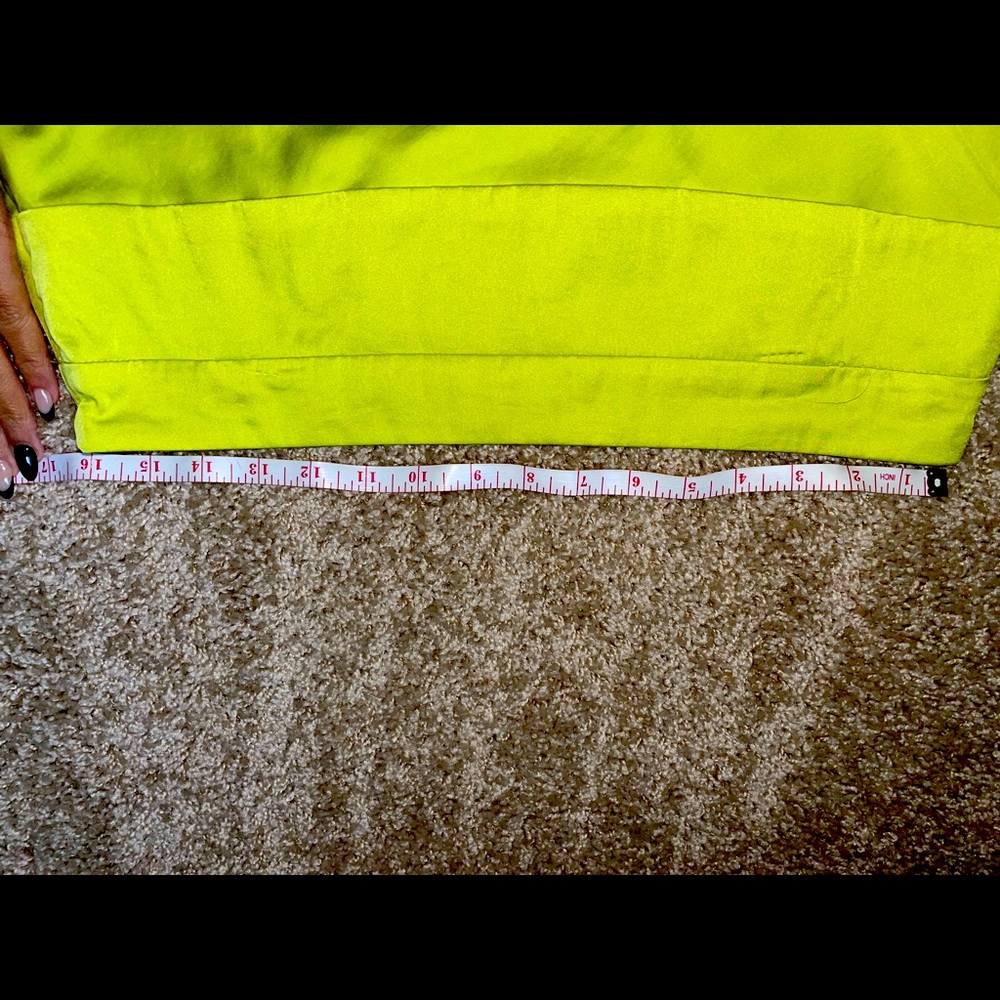 Free People Norman Bias MIDI Skirt - Neon Green / size 12